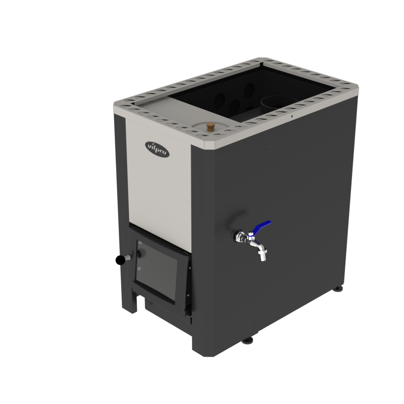 Estufa de leña para sauna VILPRA ETNA-22-WT-V con depósito de agua