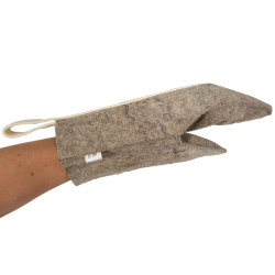 Guante de fieltro para sauna