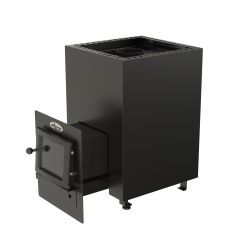 Estufa de leña para sauna - VILPRA FLAMO-14-LV con hogar exterior 