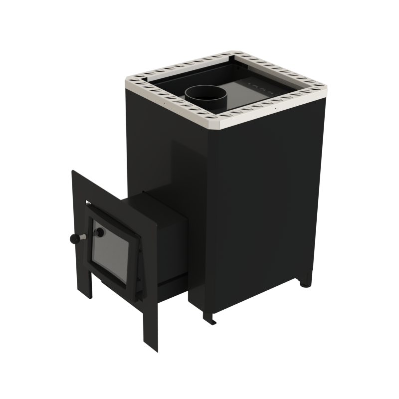 Estufa de leña para sauna VILPRA FORNAX-14-LV con hogar exterior