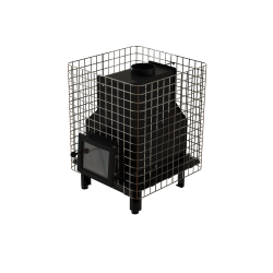 Estufa de leña para sauna VILPRA FORNAX-14-NV con hogar interior 