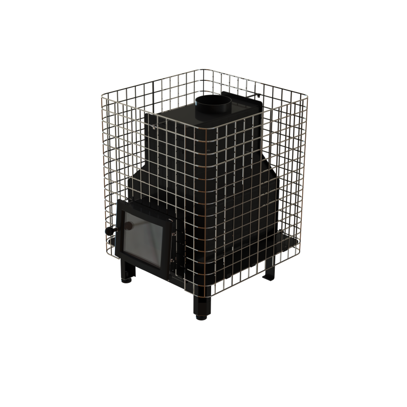 Estufa de leña para sauna VILPRA FORNAX-14-NV con hogar interior