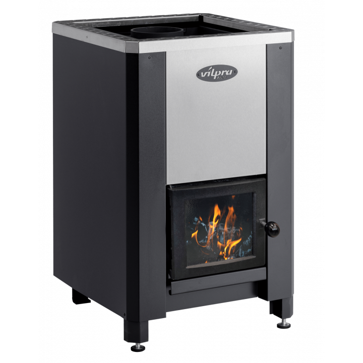 Estufa de leña para sauna VILPRA FORNAX-14-V con hogar interior