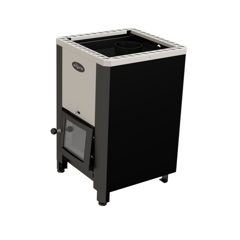 Estufa de leña para sauna - VILPRA FORNAX-E-V con hogar interior