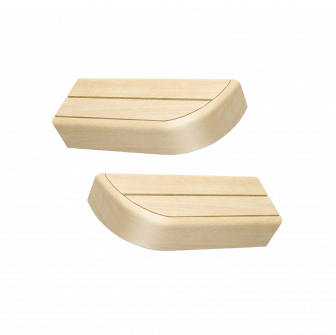Elemento de banco final para bancos de sauna modulares, Aspen