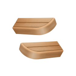 Elemento de banco final para bancos de sauna modulares, Aliso 