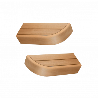 Elemento de banco final para bancos de sauna modulares, Aliso