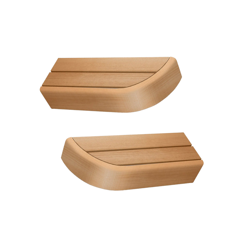 Elemento de banco final para bancos de sauna modulares, Aliso