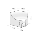 Asiento de sauna de vapor V-1 - 4