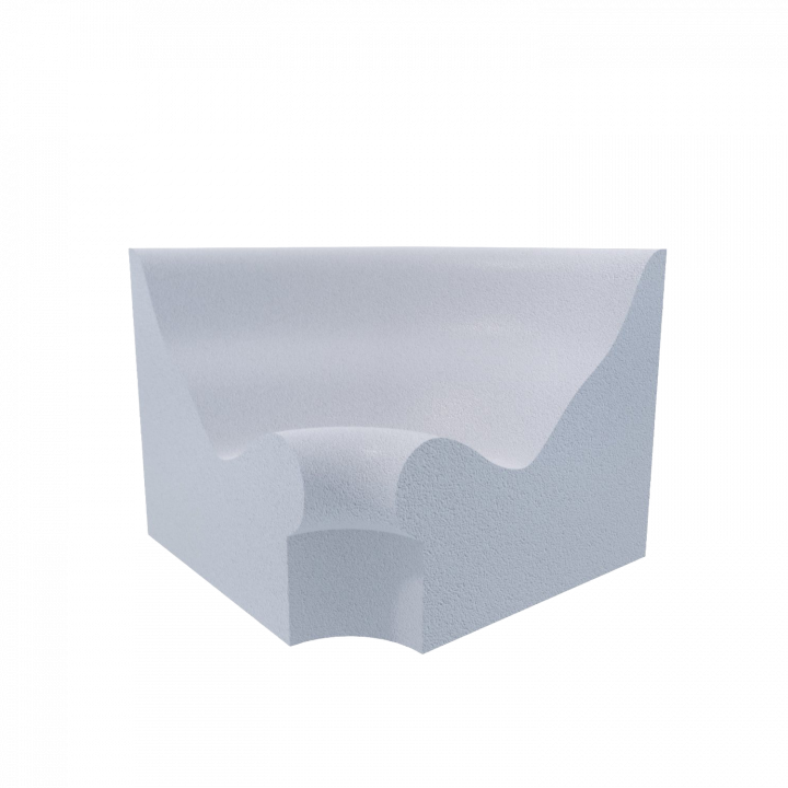 Asiento de sauna de vapor V-1, asiento de esquina