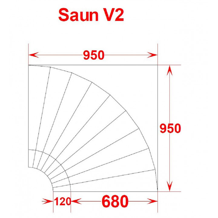 Asiento de sauna de vapor V-2, asiento de esquina
