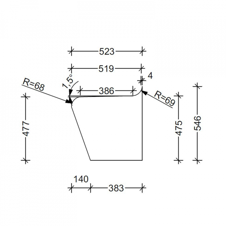 Asiento para sauna de vapor V-3, asiento directo
