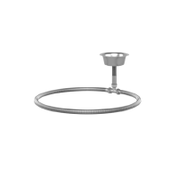 Anillo de distribución de vapor para calentador de sauna