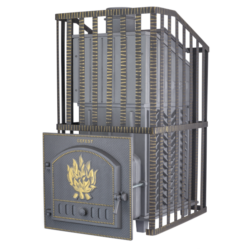 Estufa de sauna de leña - Gefest GFS ZK Uragan 40 en rejilla