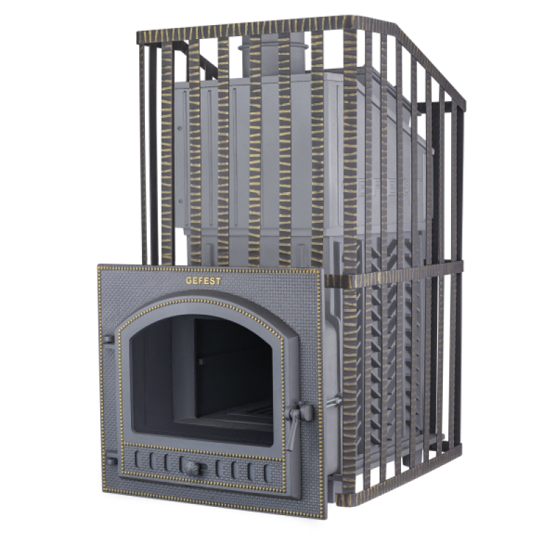 Estufa de sauna de leña - Gefest GFS ZK Uragan 45 (P) en rejilla