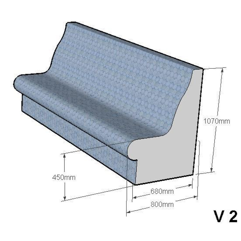 Asiento de sauna de vapor V-2