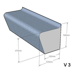 Asiento de sauna de vapor V-3  Asiento de sauna de vapor V-3
