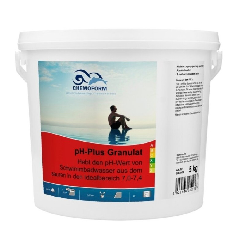 Gránulos de pH plus CHEMOFORM, 5,0 kg