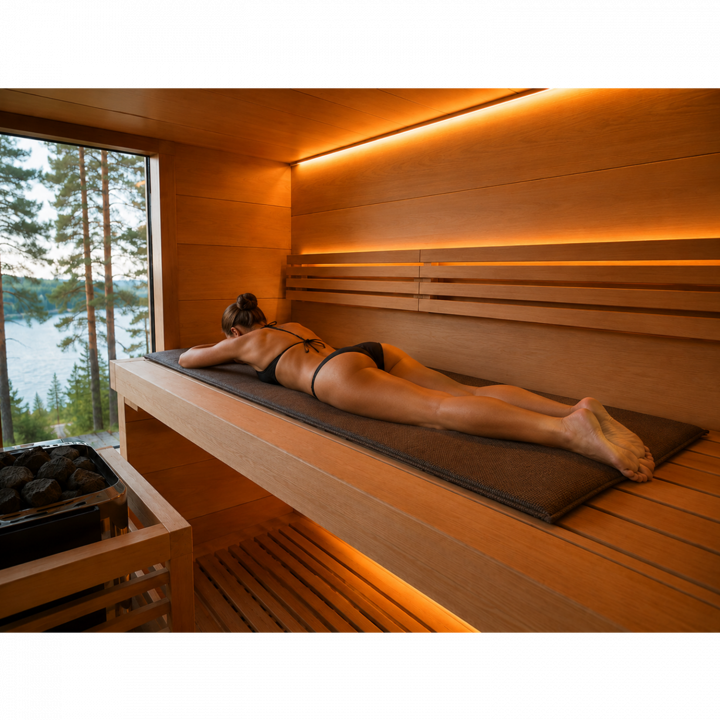 Colchón de sauna de cáscara de trigo sarraceno de 1900 × 600 mm