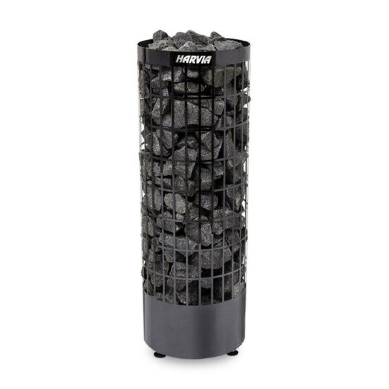 Calentador de sauna eléctrico - HARVIA Cilindro Black Steel PC70E 6,8 kW