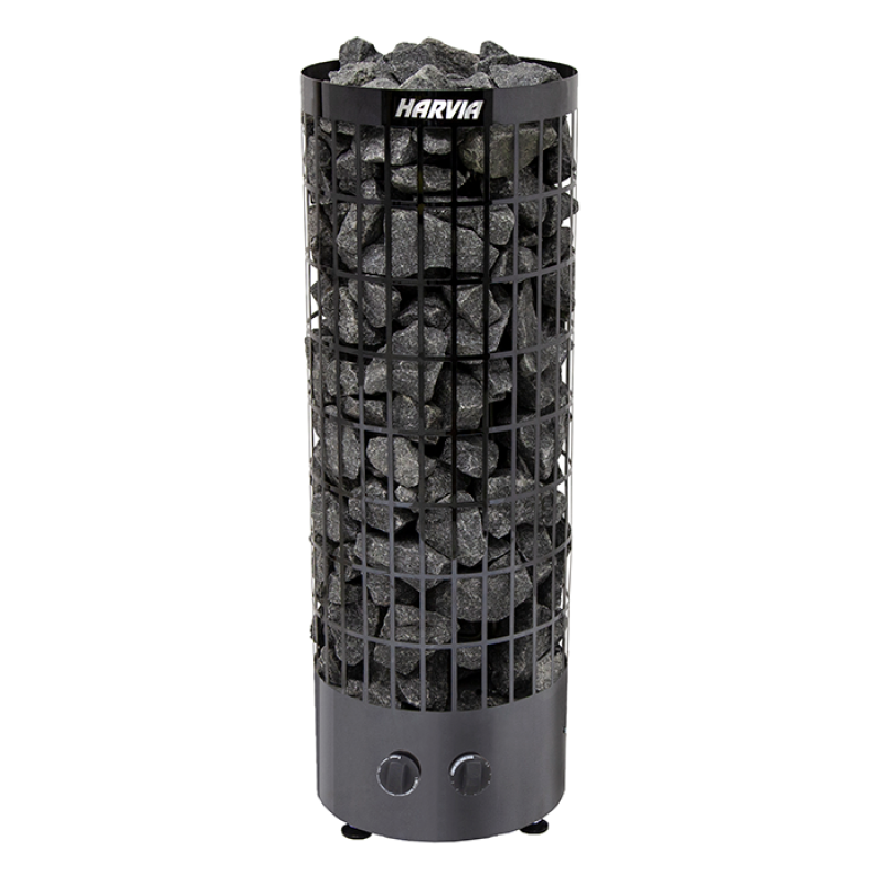 Calentador de sauna eléctrico - HARVIA Cilindro Black Steel PC90 9 kW