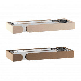 Componentes de barandilla de seguridad de madera Harvia Concept R Mini Combi, tilo o nogal.
