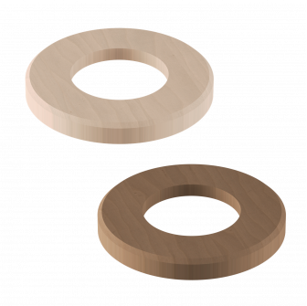 Cubierta de madera de tilo Harvia o nogal para la base del calefactor Concept R Mini