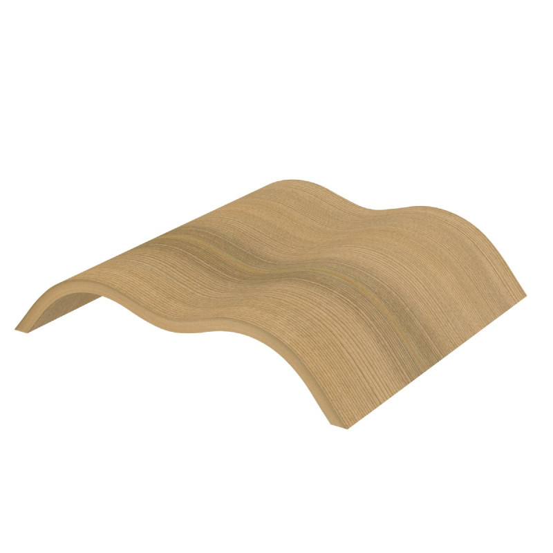 Reposacabezas de sauna HARVIA de madera con diseño de olas, cedro, SAC00515