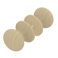 Tirador de puerta de sauna de madera redondo Harvia, pequeño 