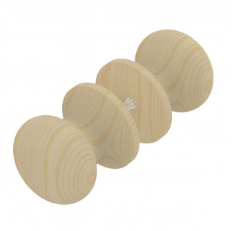 Tirador de puerta de sauna de madera redondo Harvia, pequeño