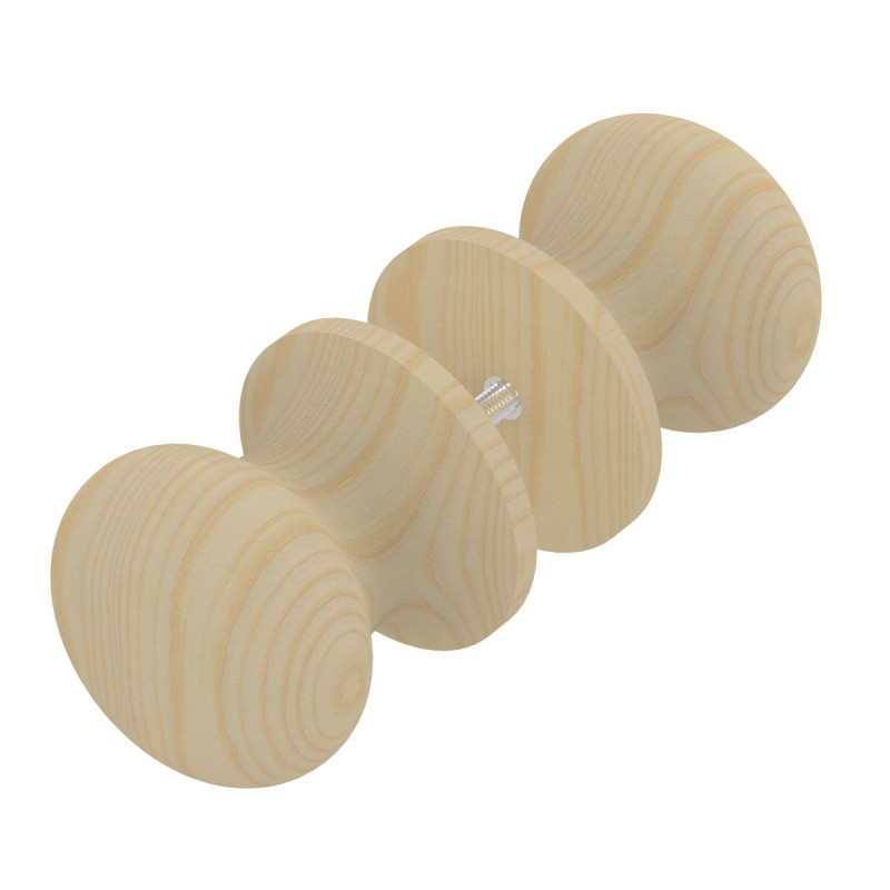 Tirador de puerta de sauna de madera redondo Harvia, pequeño