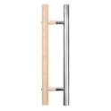 Manilla para puerta de sauna Harvia, madera y acero inoxidable, 600 mm - 0