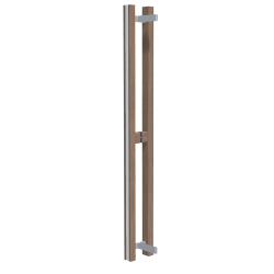Manilla de puerta HARVIA, madera de álamo temblón tratada térmicamente. 