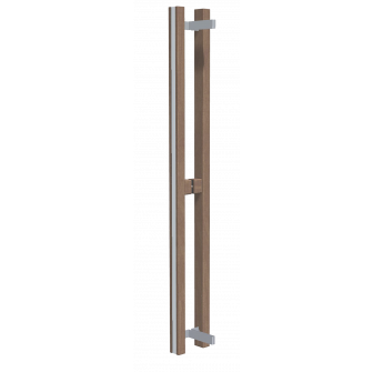 Manilla de puerta HARVIA, madera de álamo temblón tratada térmicamente.