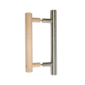 Manilla de puerta Harvia, madera/acero inoxidable - 0