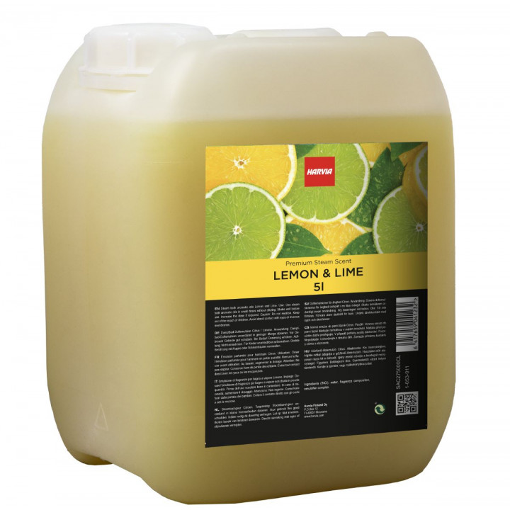 Aceites aromáticos para baño de vapor HARVIA, aroma a limón y lima, 5 l
