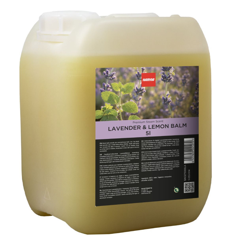 Baño de vapor HARVIA aceites aromáticos, lavanda y melisa 5 l