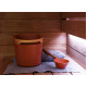 Juego de cubo y cucharón para sauna HARVIA Helmi, Terracota