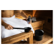 Juego de cubo y cucharón para sauna HARVIA Helmi, negro