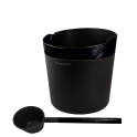 Juego de cubo y cucharón para sauna HARVIA Helmi, negro - 0