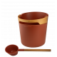 Juego de cubo y cucharón para sauna HARVIA Helmi, Terracota