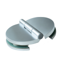 Bisagras Harvia Basic para puertas de sauna de cristal, de cristal a cristal, 2 unidades. - 0