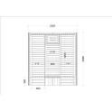 Casa de sauna - HARVIA Kaski 240-PC - 2