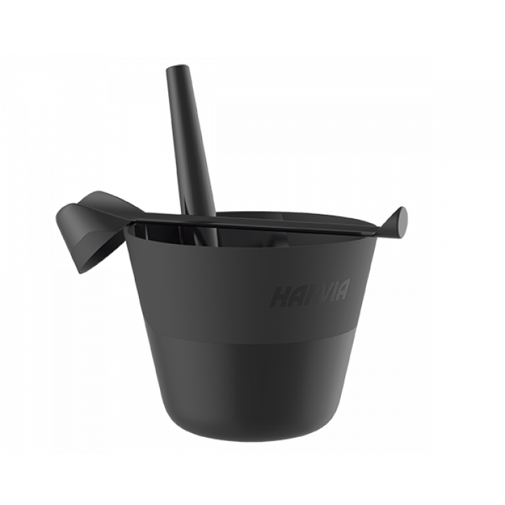 HARVIA Click - Juego de cubo y cucharón, plástico mate