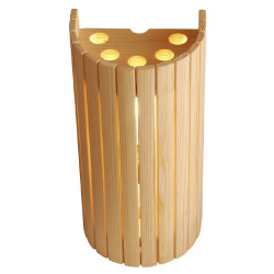 Pantalla para lámpara de sauna vertical Harvia SAS20913, pino 