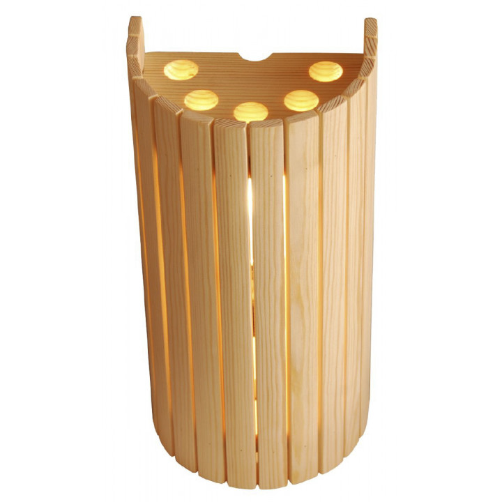 Pantalla para lámpara de sauna vertical Harvia SAS20913, pino