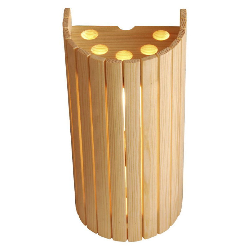 Pantalla para lámpara de sauna vertical Harvia SAS20913, pino