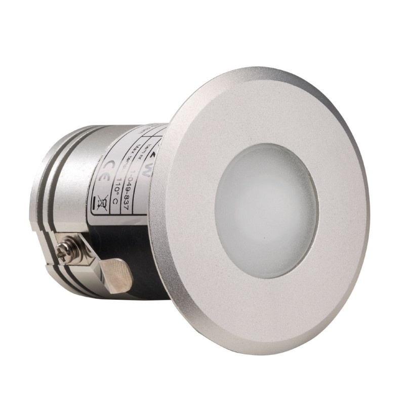Lámpara LED para sauna Harvia, luz blanca cálida, 2 W, 60 mm de diámetro.
