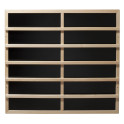 Placa calefactora Harvia IR con respaldo de madera clara, 100–515 W - 0