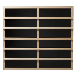 Placa calefactora Harvia IR con respaldo de madera clara, 100–515 W 